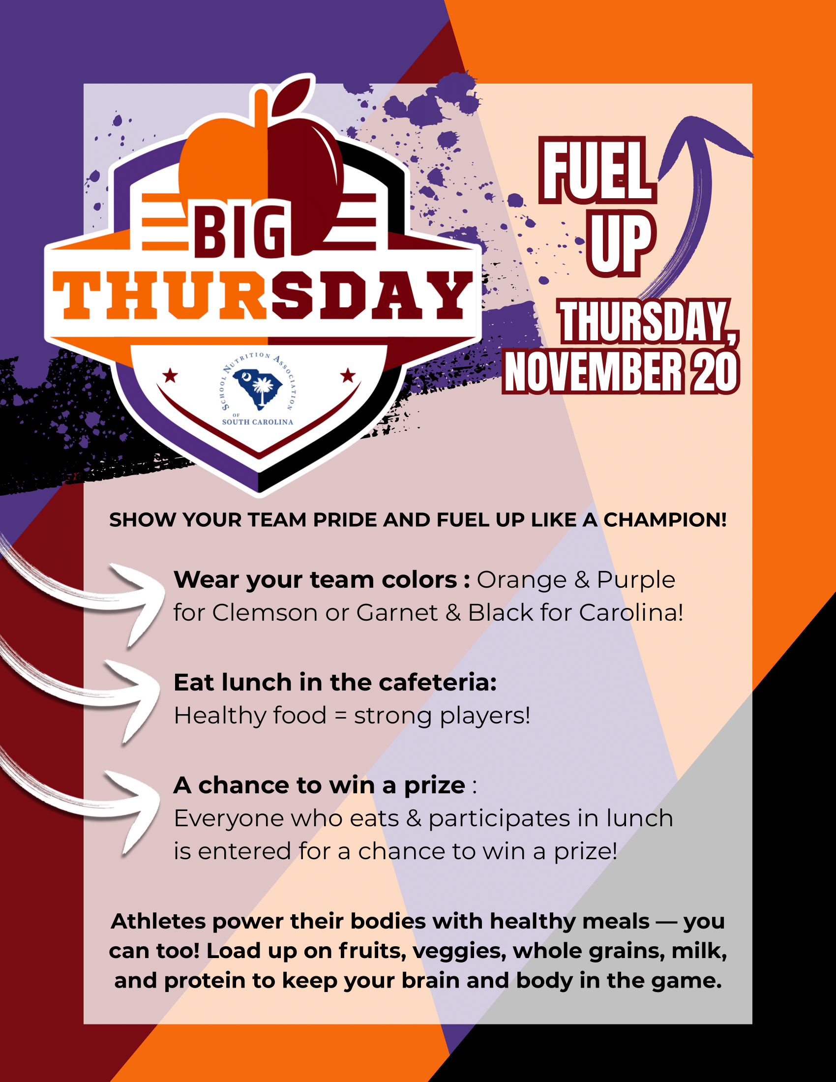Big Thursday Meal Info